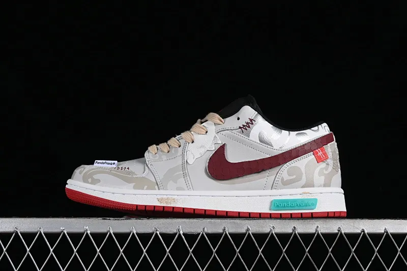 All categories Air Jordan Jordan series basketball shoes Air Jordan 1 Low Air Jordan 1 Low AJ1 Joe 1 CNY Year of the Dragon limited edition Youlong Zeling low-top cultural retro basketball shoes 553558-066